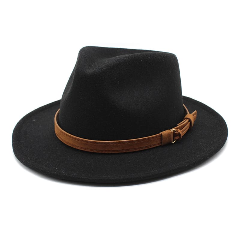 Sterling Denis Fedora™ Wool Felt Pinched Crown Ribbon Band