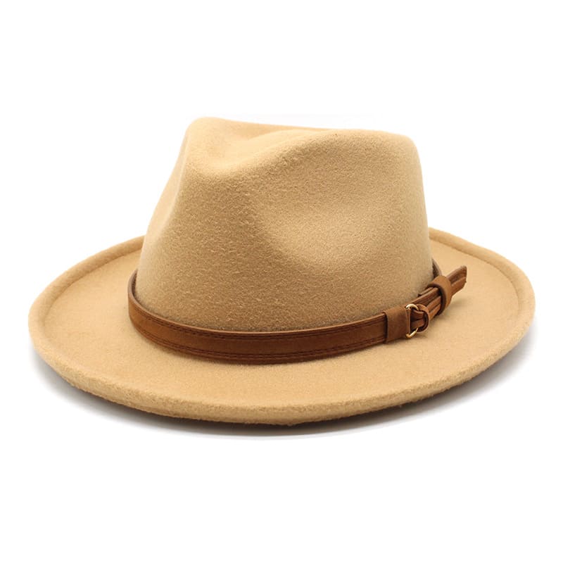 Sterling Denis Fedora™ Wool Felt Pinched Crown Ribbon Band