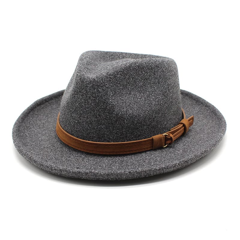 Sterling Denis Fedora™ Wool Felt Pinched Crown Ribbon Band