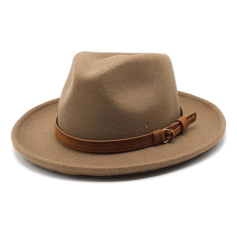 Sterling Denis Fedora™ Wool Felt Pinched Crown Ribbon Band
