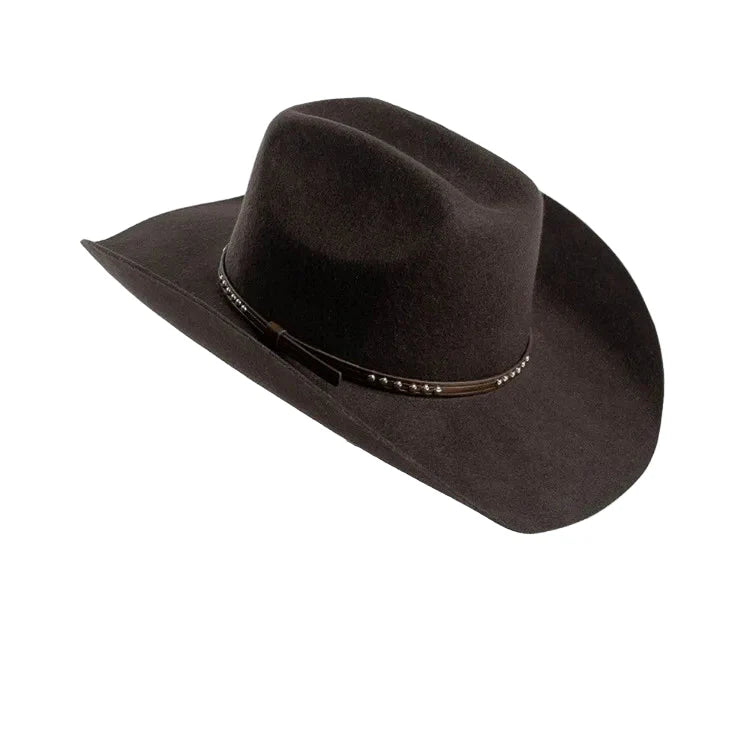 Sterling Denton™ Wool Cowboy Hat Wide Brim Crown Band