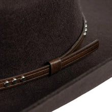 Sterling Denton™ Wool Cowboy Hat Wide Brim Crown Band