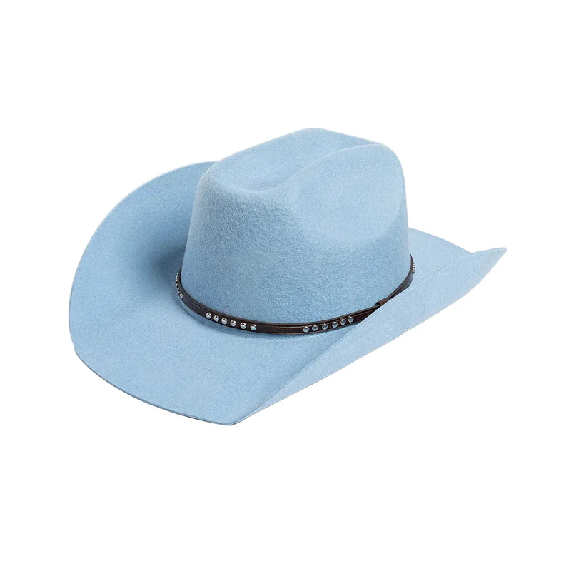 Sterling Denton™ Wool Cowboy Hat Wide Brim Crown Band