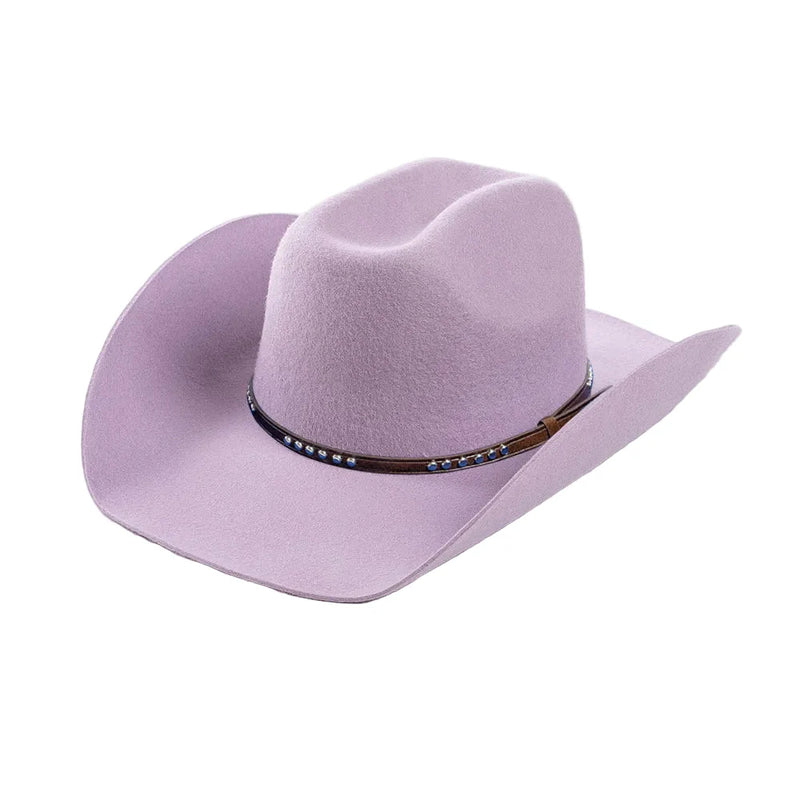 Sterling Denton™ Wool Cowboy Hat Wide Brim Crown Band