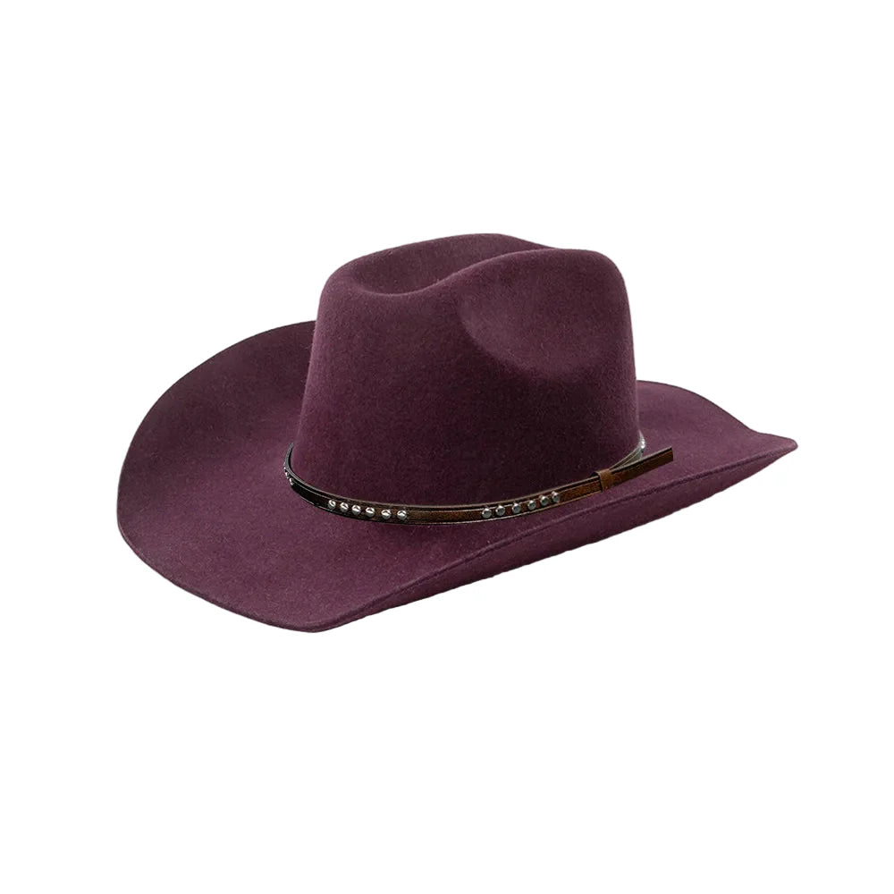 Sterling Denton™ Wool Cowboy Hat Wide Brim Crown Band