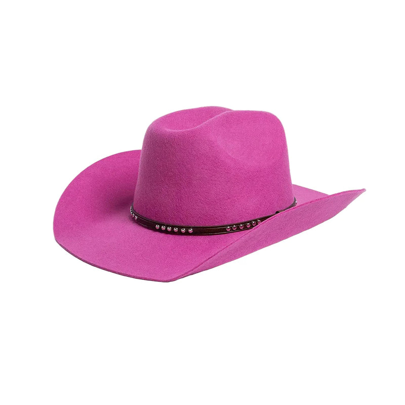 Sterling Denton™ Wool Cowboy Hat Wide Brim Crown Band