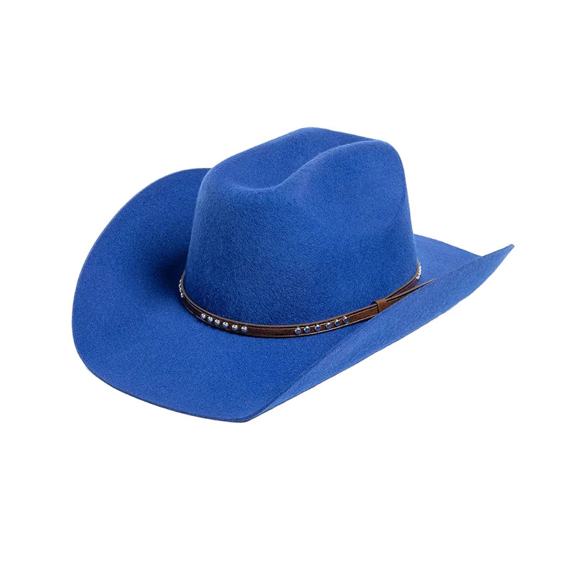Sterling Denton™ Wool Cowboy Hat Wide Brim Crown Band