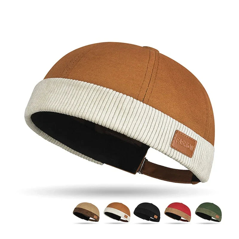 Sterling Digbeth Brimless™ Docker Cap Cotton Contrast Cuff