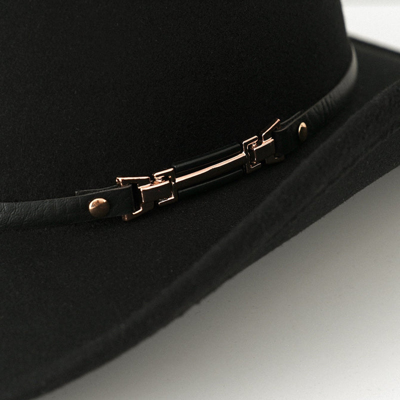 Sterling Leather Belt Decor Cowboy Hat™ Wide Brim Belt Band