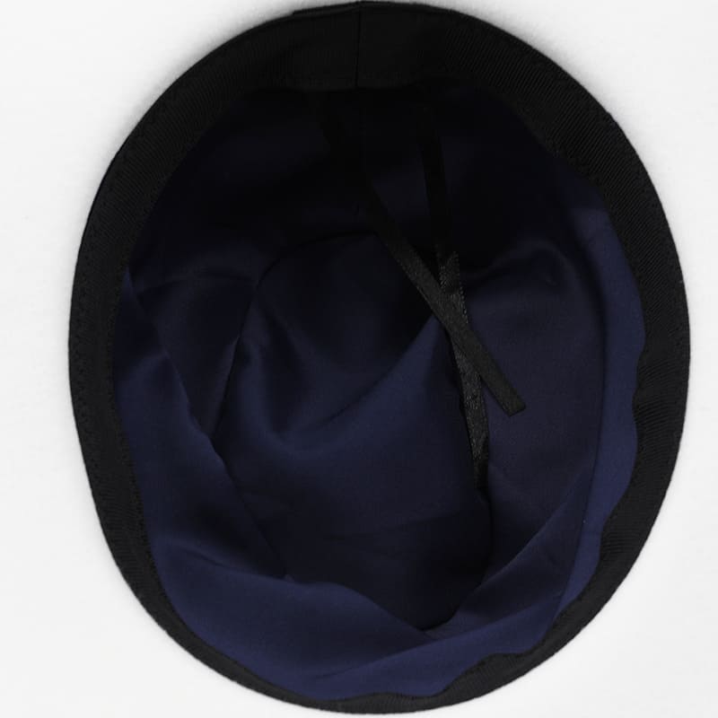 Sterling Feathers White™ Wool Fedora Hat Wool Brim Feather Accent