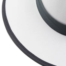 Sterling Feathers White™ Wool Fedora Hat Wool Brim Feather Accent