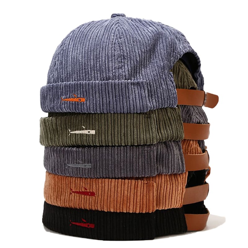 Sterling Fisherman™ Corduroy Docker Cap Ribbed Texture