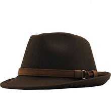 Sterling Franklin™ Wool Trilby Hat Short Brim Leather Band