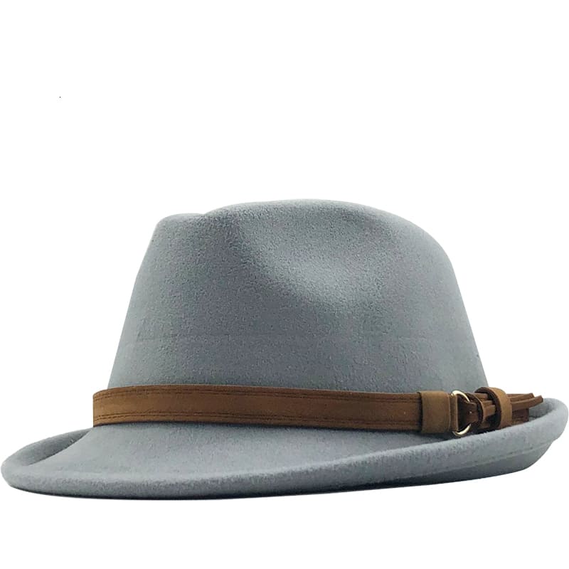 Sterling Franklin™ Wool Trilby Hat Short Brim Leather Band