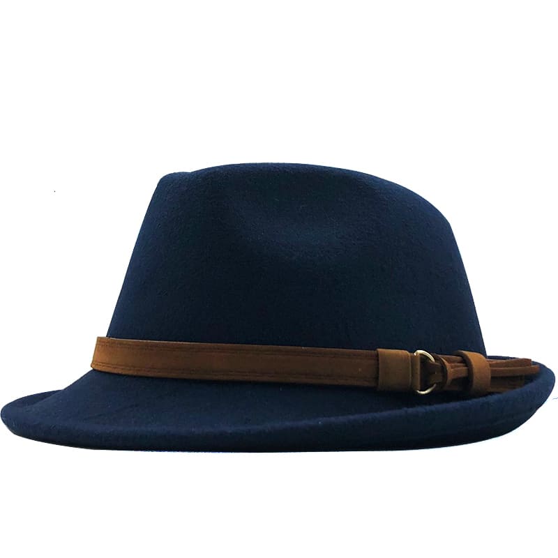 Sterling Franklin™ Wool Trilby Hat Short Brim Leather Band