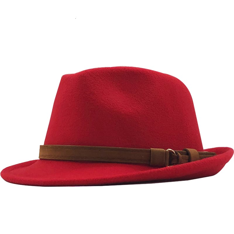 Sterling Franklin™ Wool Trilby Hat Short Brim Leather Band