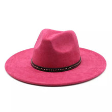 Sterling Garret Wide™ Brim Fedora Vegan Suede Band Detail