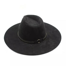 Sterling Garret Wide™ Brim Fedora Vegan Suede Band Detail