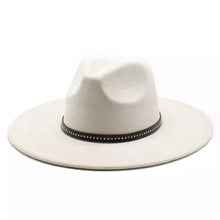 Sterling Garret Wide™ Brim Fedora Vegan Suede Band Detail