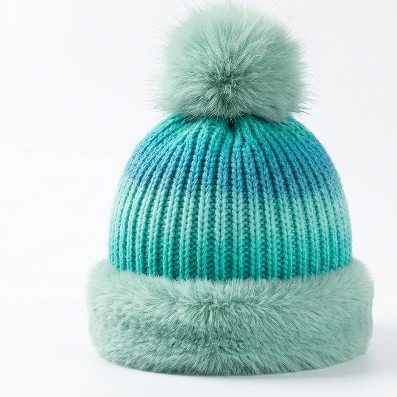 Sterling Aurelia Gradient Knit Beanie™ with Fleece Lining