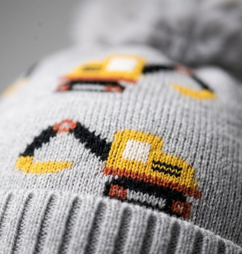 Sterling Digby Kids Winter Beanie™ with Excavator Print