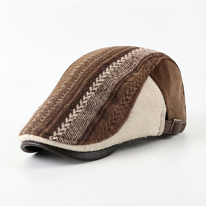 Sterling Benson Flat Cap™ Adjustable Textured Weave Curved Brim