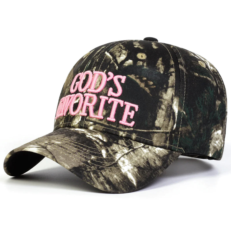 Sterling God's Favorite Camouflage Baseball Cap™ Cotton Embroidery