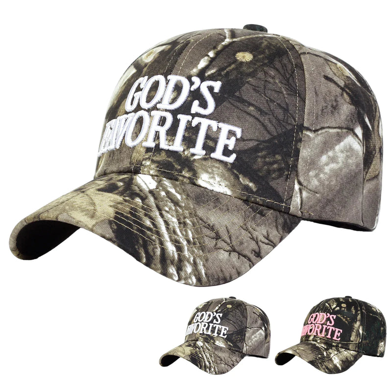 Sterling God's Favorite Camouflage Baseball Cap™ Cotton Embroidery