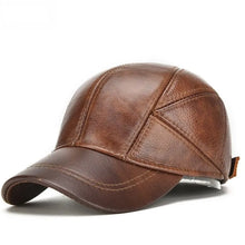Sterling Greeley Baseball™ Cap Cowhide Leather Adjustable Back