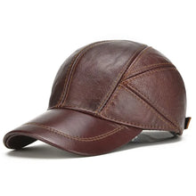 Sterling Greeley Baseball™ Cap Cowhide Leather Adjustable Back
