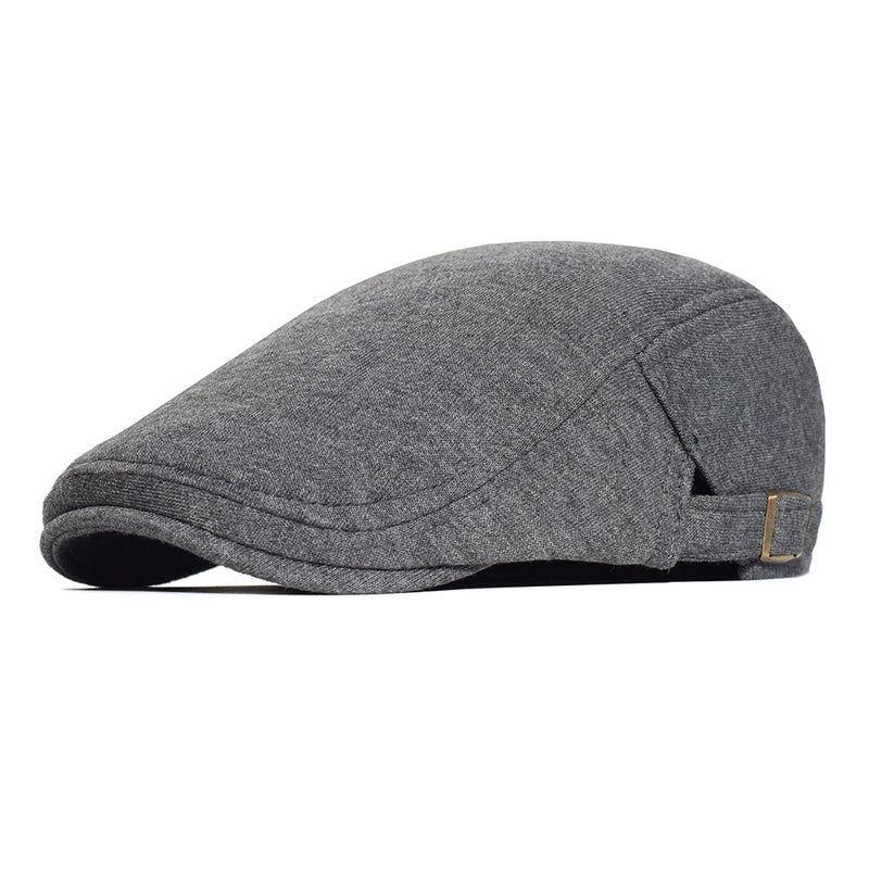 Sterling Stretch Knit Cap Cotton Newsboy Adjustable Back
