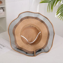 Sterling Straw Hat with Poppy Ribbon™ Wide Brim Woven Bow Detail
