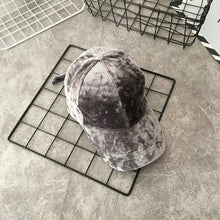 Sterling Velvet Baseball Cap™ for Women Curved Velvet Strap
