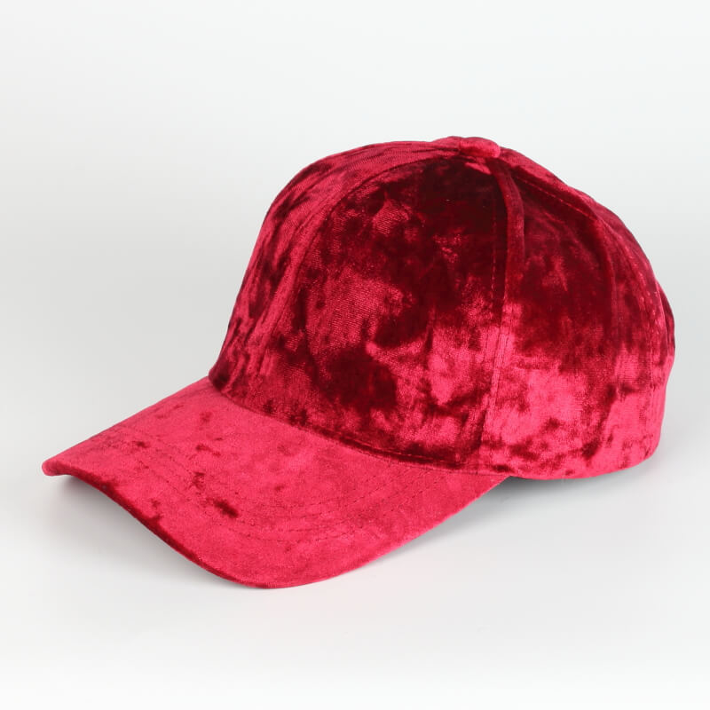 Sterling Velvet Baseball Cap™ for Women Curved Velvet Strap