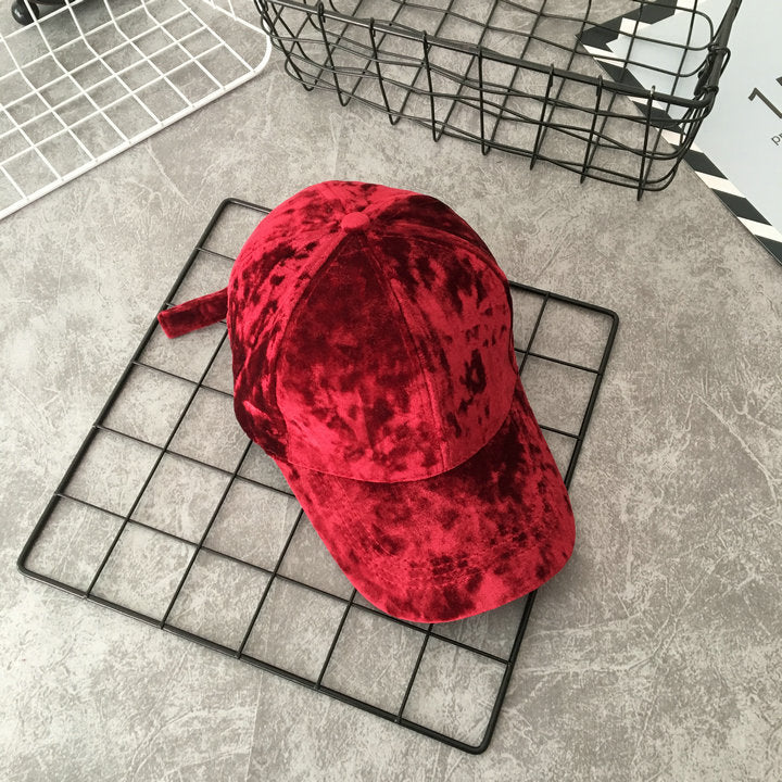 Sterling Velvet Baseball Cap™ for Women Curved Velvet Strap