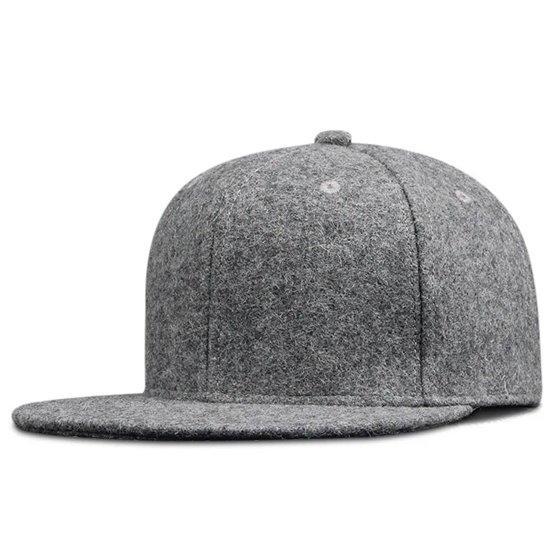 Sterling Dad Wool Blend Flat Peak Cap Extended Sizing