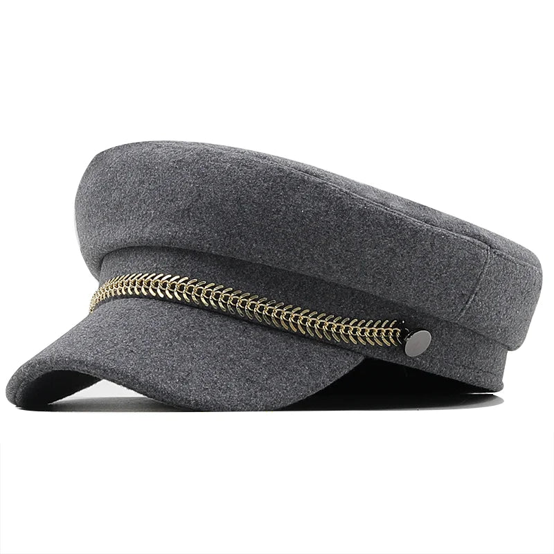 Sterling Captain Cap™ Everyday Cotton Beret Flat Top Brim