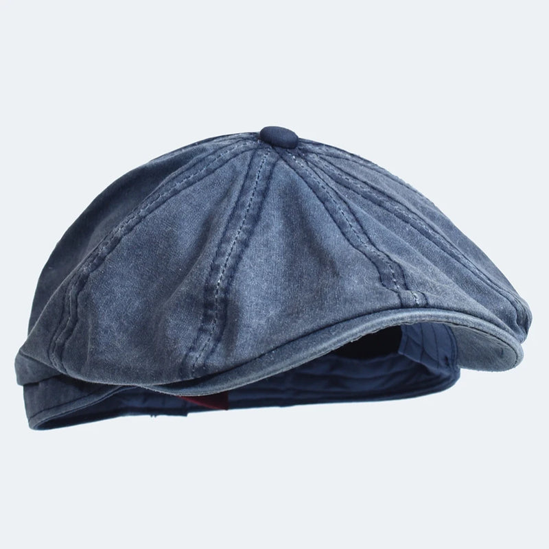 Sterling™ Washed Cotton Newsboy Cap with Short Visor
