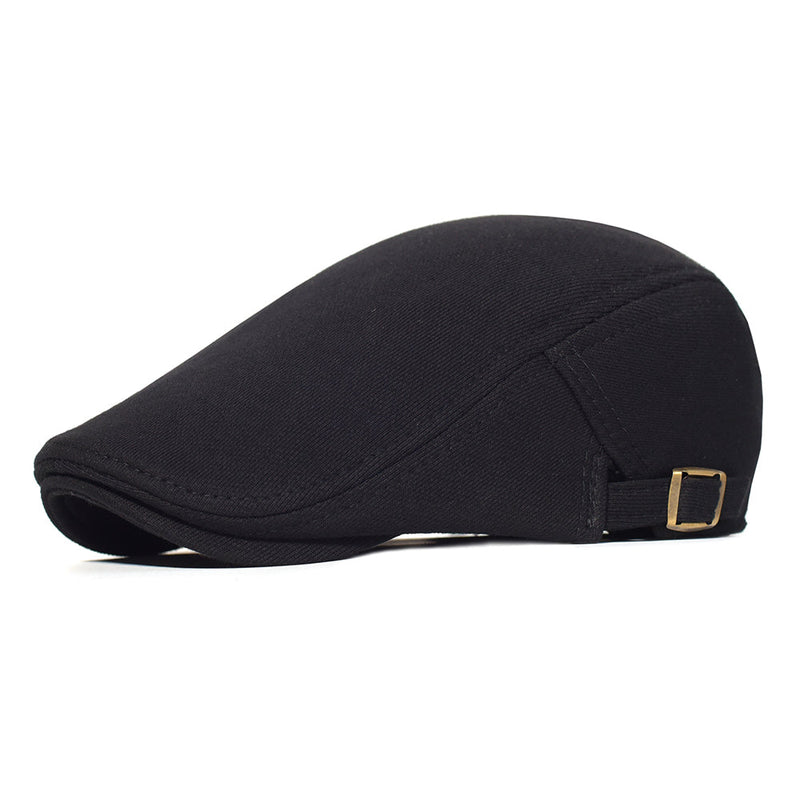 Sterling Stretch Knit Cap Cotton Newsboy Adjustable Back