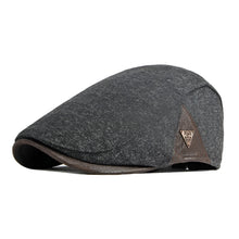 Sterling Retro Beret Flat Cap™ Soft Fabric Short Brim