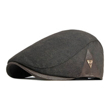 Sterling Retro Beret Flat Cap™ Soft Fabric Short Brim