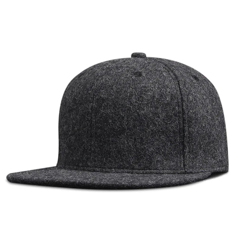 Sterling Dad Wool Blend Flat Peak Cap Extended Sizing