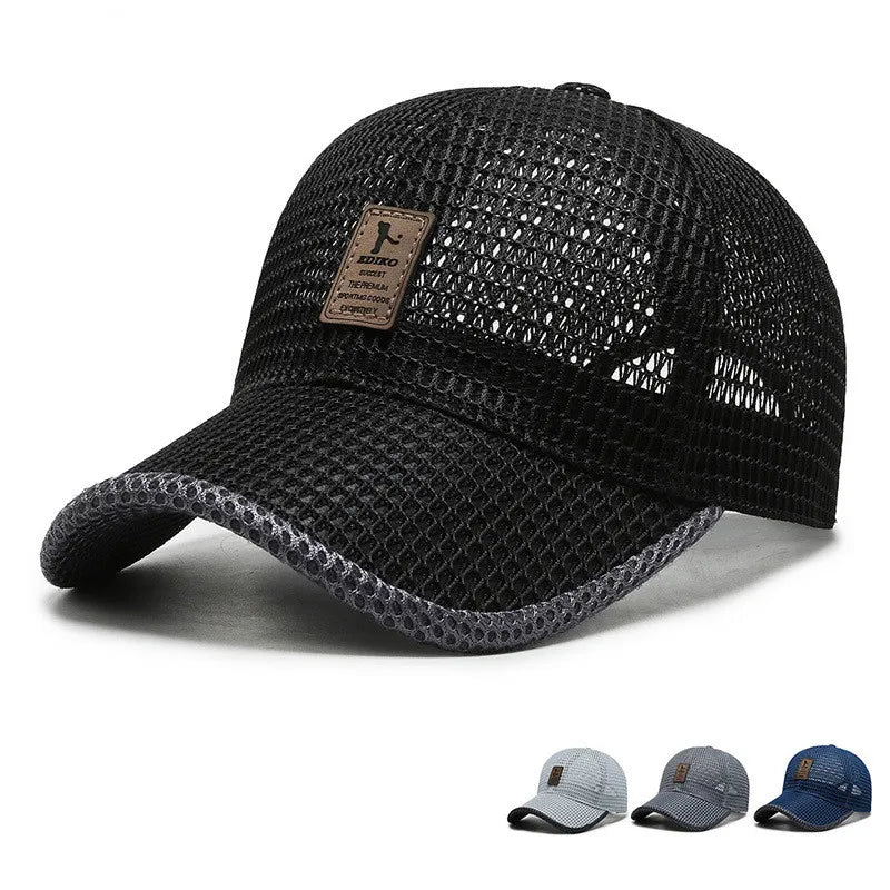 Sterling Summer Mesh™ Snapback Cap Black Vent Back