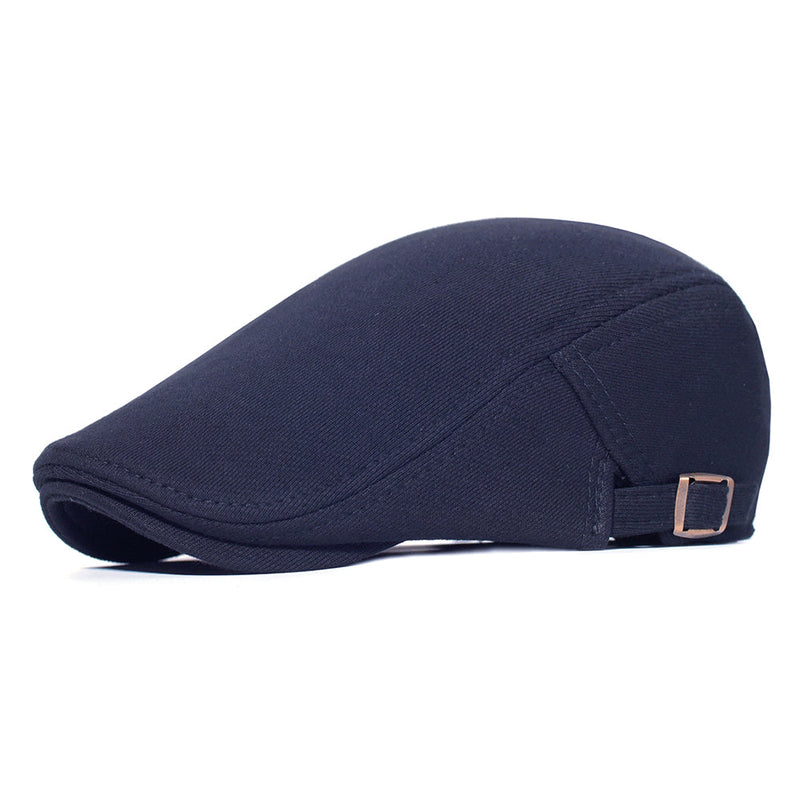 Sterling Stretch Knit Cap Cotton Newsboy Adjustable Back