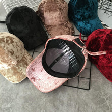Sterling Velvet Baseball Cap™ for Women Curved Velvet Strap
