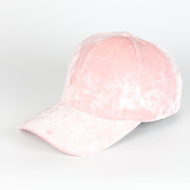 Sterling Velvet Baseball Cap™ for Women Curved Velvet Strap
