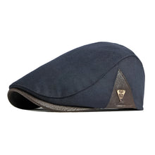 Sterling Retro Beret Flat Cap™ Soft Fabric Short Brim
