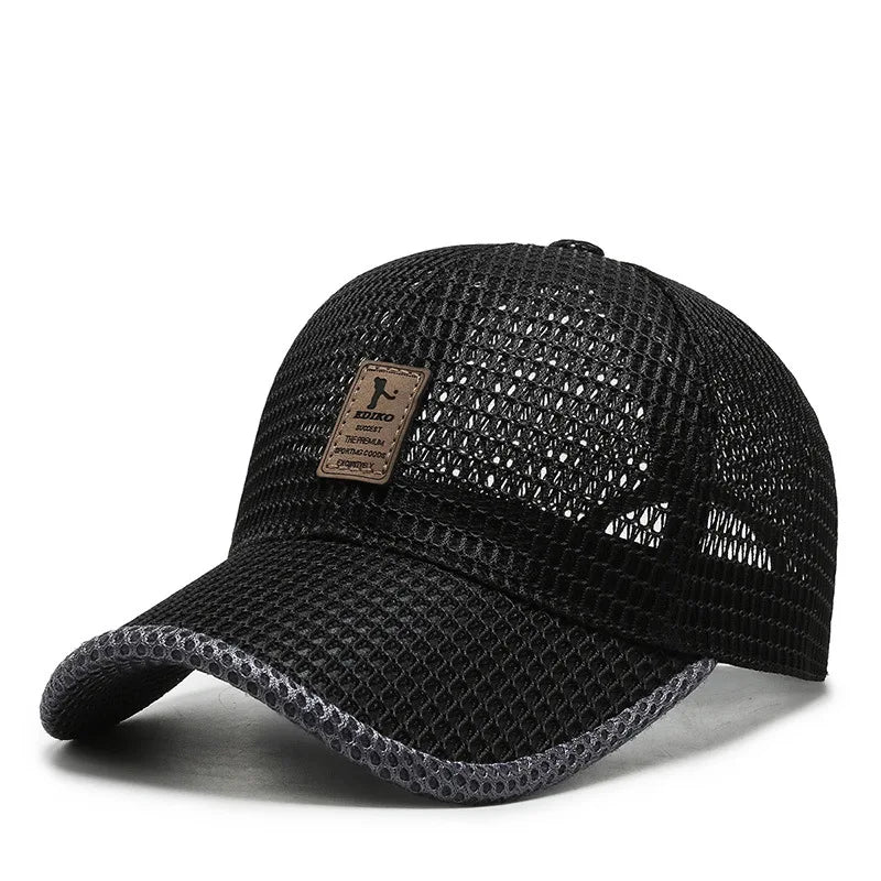 Sterling Summer Mesh™ Snapback Cap Black Vent Back