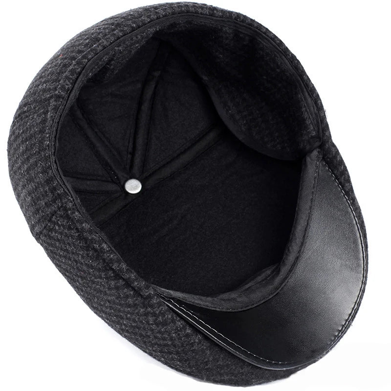 Sterling Classic Ear Flap Flat Cap™ Wool Blend Warm Coverage