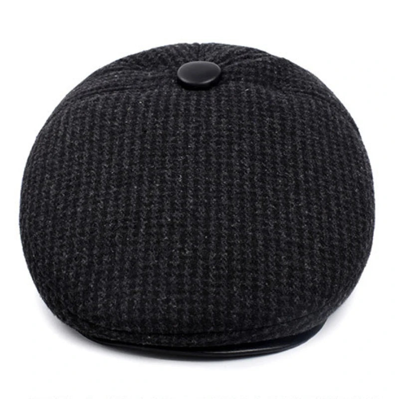 Sterling Classic Ear Flap Flat Cap™ Wool Blend Warm Coverage